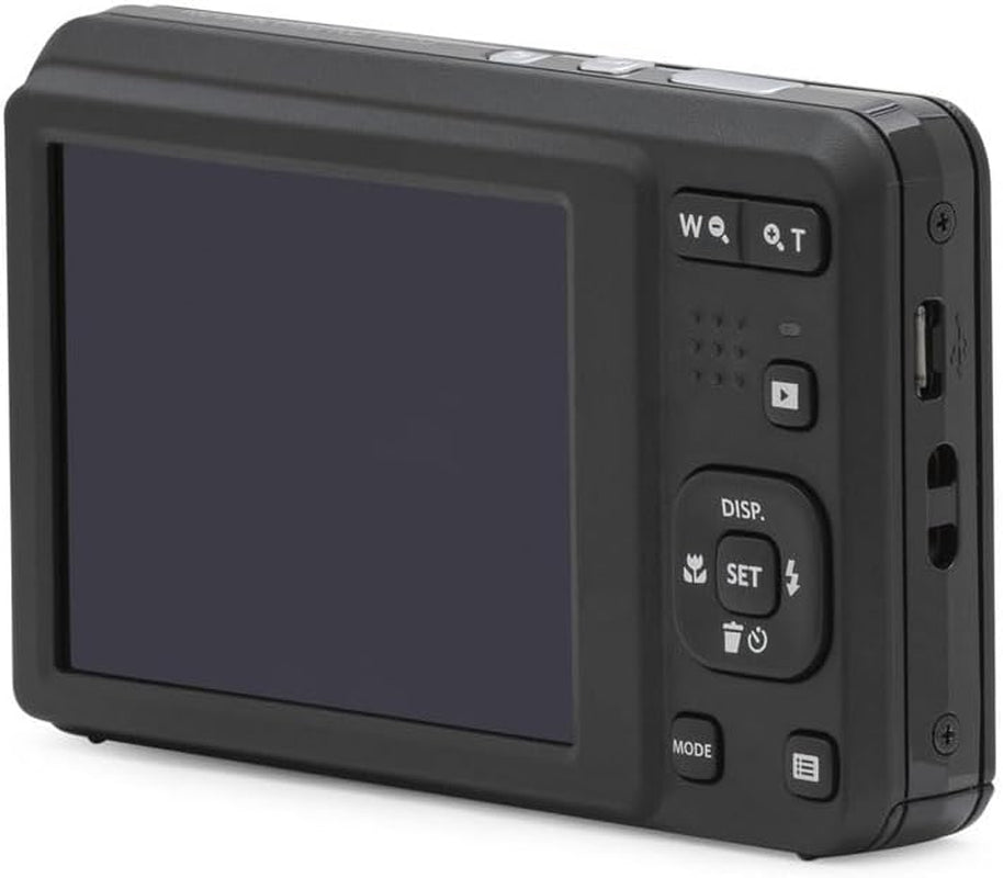 PIXPRO FZ55-BK 16MP CMOS Sensor Digital Camera 5X Optical Zoom 28Mm Wide Angle 1080P Full HD Video 2.7" LCD Vlogging Camera (Black)