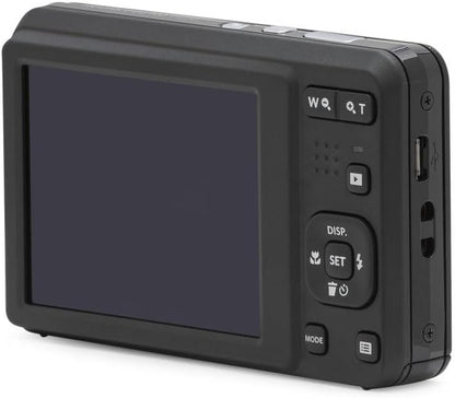 PIXPRO FZ55-BK 16MP CMOS Sensor Digital Camera 5X Optical Zoom 28Mm Wide Angle 1080P Full HD Video 2.7" LCD Vlogging Camera (Black)
