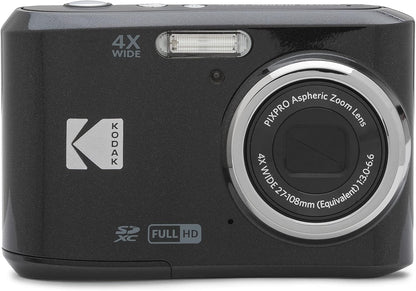 PIXPRO Friendly Zoom FZ45-BK 16MP Digital Camera with 4X Optical Zoom 27Mm Wide Angle and 2.7" LCD Screen (Black)