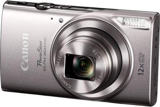 Powershot ELPH 360 Digital Camera W/ 12X Optical Zoom and Image Stabilization - Wi-Fi & NFC Enabled (Silver)