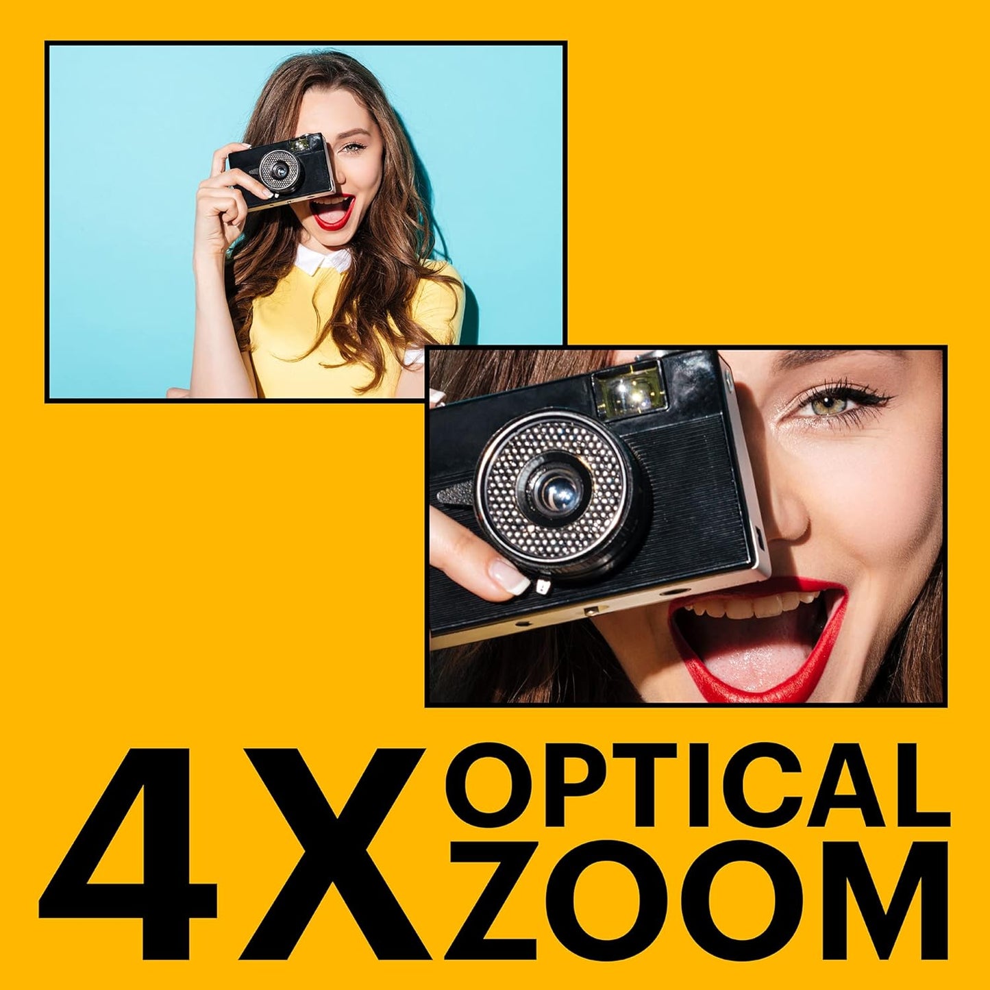 PIXPRO Friendly Zoom FZ45-RD 16MP Digital Camera with 4X Optical Zoom 27Mm Wide Angle and 2.7" LCD Screen (Red)